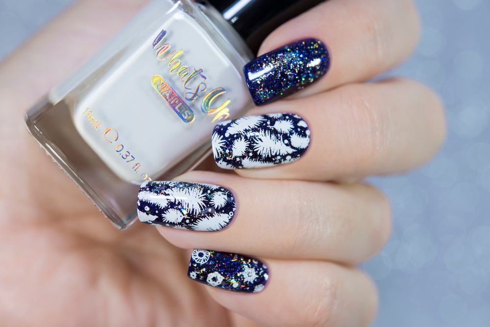 Stamping Plate Magic: Winter Nail Designs with Whats Up Nails