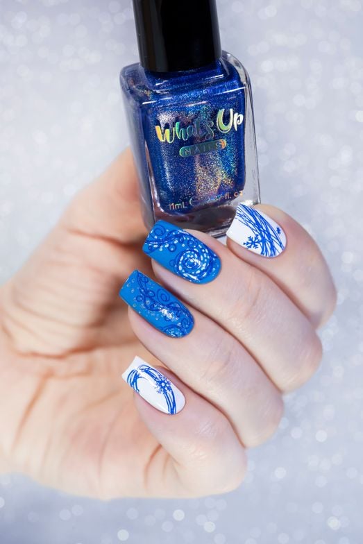 Stamping Plate Magic: Winter Nail Designs with Whats Up Nails