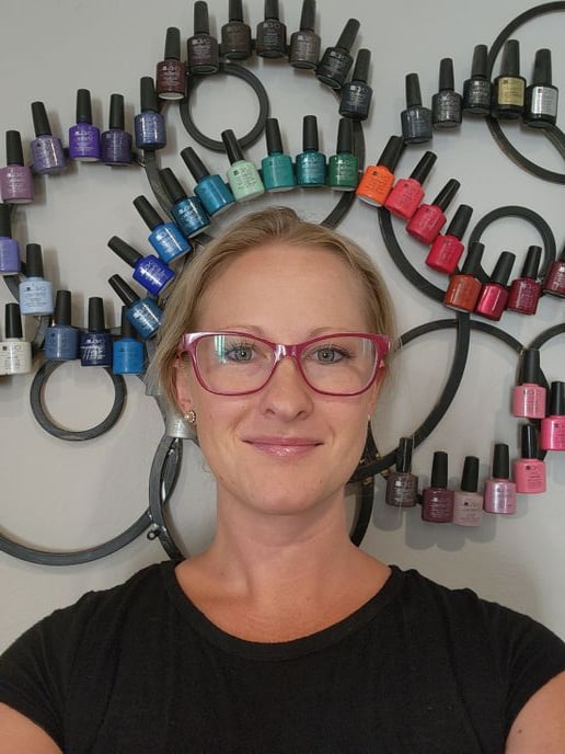 Chloe Little, lead manicurist at Woodhouse Day Spas