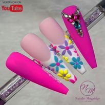 Video: Embossed Floral Nail Art Tutorial