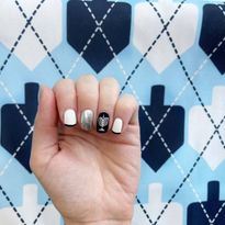 Hanukkah Nail Art Ideas