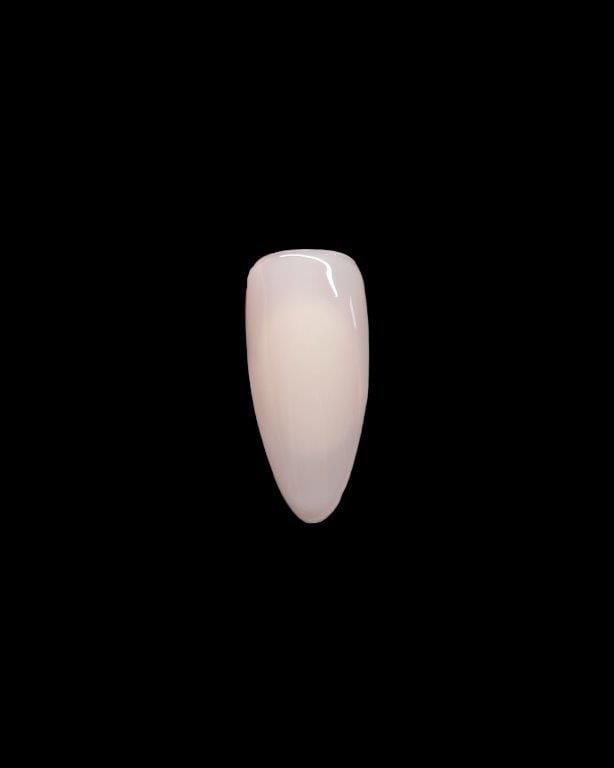 Step 1: Paint 2 coats of a sheer, natural pink (Angel Wings), curing fully between each.