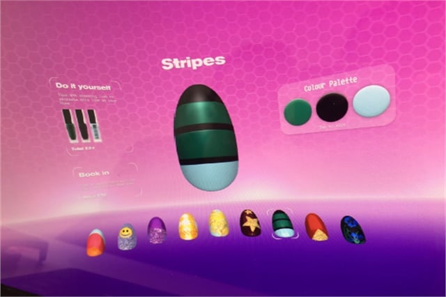 The application currently has nine designs, but options could eventually be limitless.