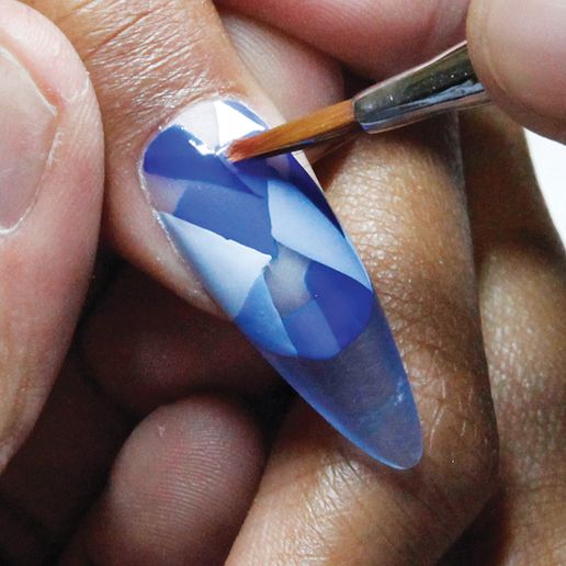 Behind the Scenes: Abstract Winter Nail Art