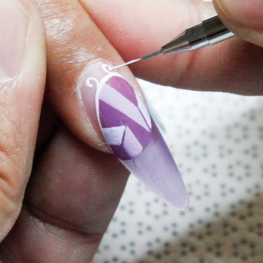 Behind the Scenes: Abstract Winter Nail Art
