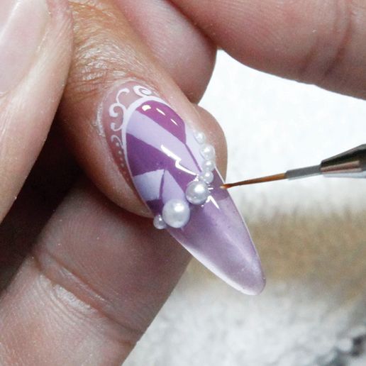 Behind the Scenes: Abstract Winter Nail Art