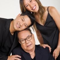 The late Mr. Minh Tam Nguyen and his two children, Tam Nguyen and Linh Nguyen. - photo courtesy of Beauty Changes Lives