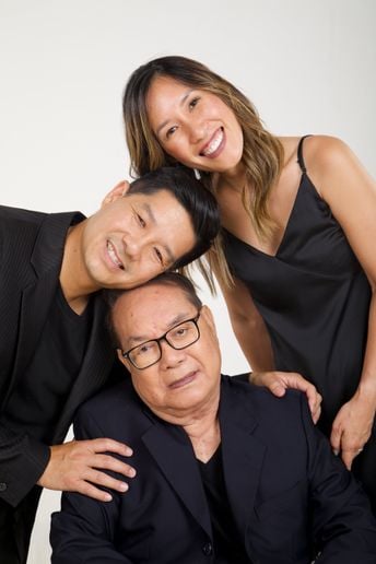 The late Mr. Minh Tam Nguyen and his two children, Tam Nguyen and Linh Nguyen. - photo courtesy of Beauty Changes Lives