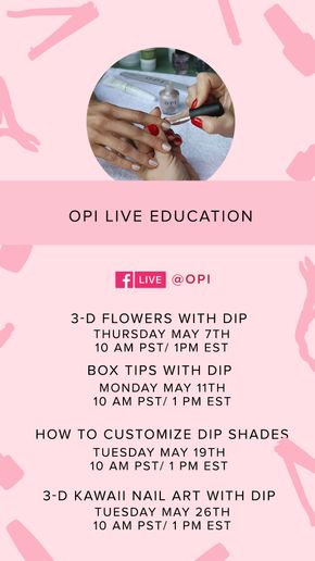 OPI Announces Facebook Live Education For May