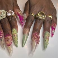 &quot;Wicked&quot; star Cynthia Erivo’s 3D nail look for the 2024 Tony Awards. - Photo: Rose Hackle