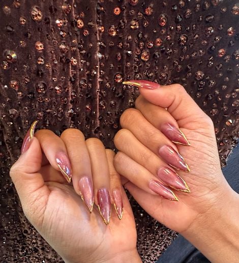 Temeka Jackson designed Quinta Brunson's nails for the Golden Globes. - photo courtesy of Temeka Jackson