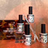 The new tortoiseshell design kit by gel company en Vogue comes with three new shades including a...