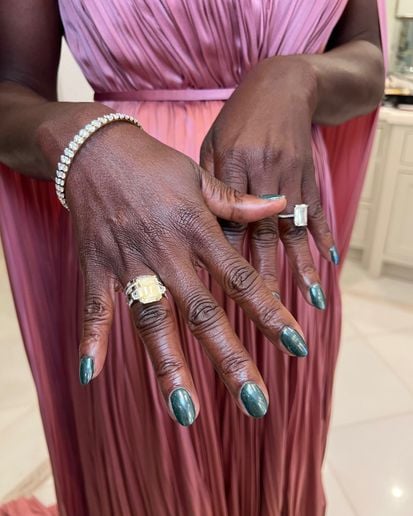 Viola Davis’ Golden Globes nail look was created by Julie Kandalec. - photo courtesy of Julie Kandalec