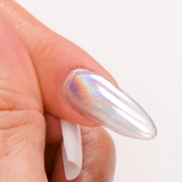 Almond Shaped Holo Chrome Nail Tutorial