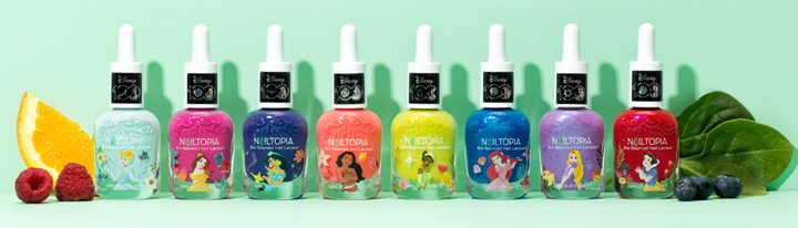 The Nailtopia Disney Princess collection includes 8 shades that encapsulate each of the Disney...