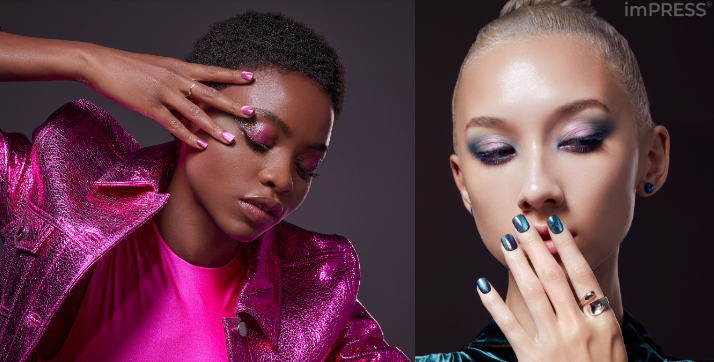 colorFX by imPRESS' one-step, peel and press, no-glue manicure offers a better-than-polish,...