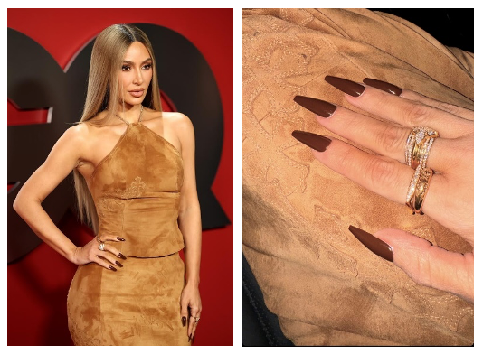 Kim Kardashian by Brittney Boyce and CND at GQ Man of the Year Event 2023.