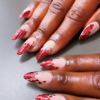 Nails created by Eri Ishizu on Laverne Cox for the Grammy Awards