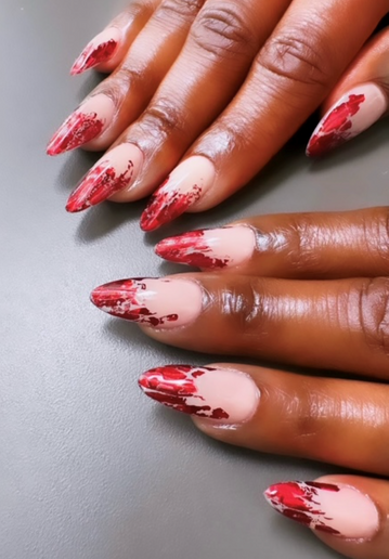 Nails created by Eri Ishizu on Laverne Cox for the Grammy Awards