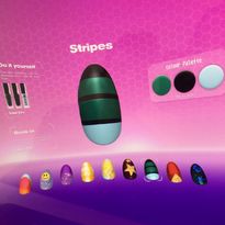 The application currently has nine designs, but options could eventually be limitless.